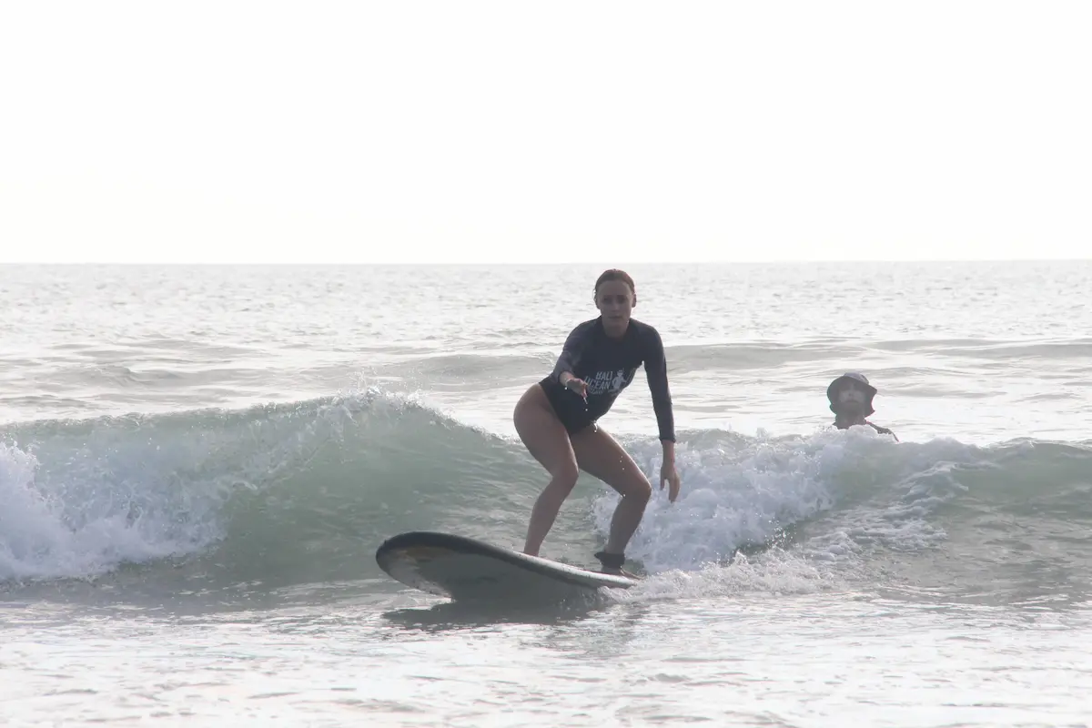 beginner surf lesson in Legian Bali 2026